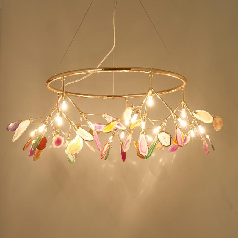 Nordic Luxury LED Chandeliers Indoor Master Bedroom Light Firefly Ceiling Lights for Living Room Lighting Kitchen Lamps Lustres