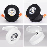 Dimmable LED Embedded Ceiling Down Lamp5W7W9W12W15W Foldable And 360 Degree Rotatable Built in COB Spot Light Recessed Downlight