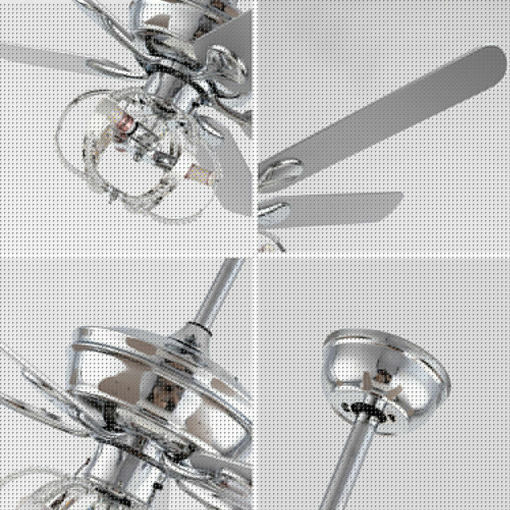 Reversible Blades Chandelier Ceiling Fan Lights 3 Speed Sets Pendant Lamp Remote Control for Living Room