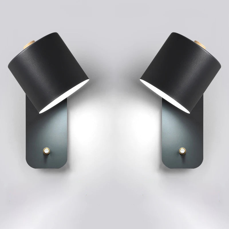 Led Wall Lamps Indoor Lights Staircase Lighting Nordic Modern Bedroom Sconce Home Decors For Living Room With Switch Wall Lamp