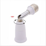Flexible Position Holder Extender for E27 Socket Adjustable E27 to E27 Base Converter for Screw Bulb Extension Adapter