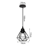 Vintage Pendant Lamp Iron Frame Ceiling Lighting Paint Restaurant Teahouse Chandelier Indoor Wrought Metal Modern Pendant Lights