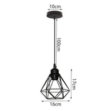 Vintage Pendant Lamp Iron Frame Ceiling Lighting Paint Restaurant Teahouse Chandelier Indoor Wrought Metal Modern Pendant Lights