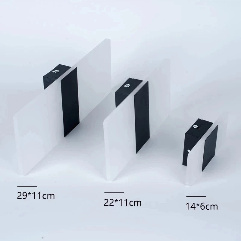 Modern Rectangular LED Acrylic Wall Sconce (AC 85-265V) - Indoor Wall Light for Living Room, Bedroom TV Background & Corridor