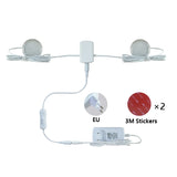 LED Under Cabinet Lamp DC12V 3W 5W Round Wardrobe Lighting Cupboard Lights Indoor Lighting for Under Kitchen Cabinet Home