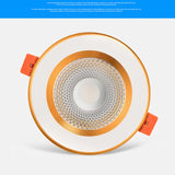 Modern LED COB Recessed Downlight - 5W to 15W Dimmable Spotlight for Commercial & Retail Lighting