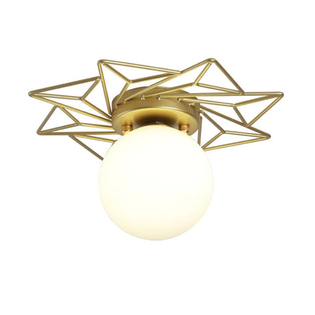 Modern Gold Ceiling Lamp Entrance Corridor Hallway Lamps Surface Mount Glass Ceiling Light G9 Bulb LED Indoor Lighting Fixtures