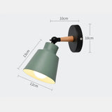 ASCELINA Hot Nordic Style Indoor Lighting  LED Wall Lamp Modern Wooden Bedroom Bracket Light Household Living Room Bathroom Lamp