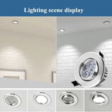 1pcs round Dimmable Led downlight light Ceiling Spot Light 3w 5w 7w 9w 12w ac110-230V ceiling recessed Lights Indoor Lighting