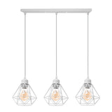 Vintage Pendant Lamp Iron Frame Ceiling Lighting Paint Restaurant Teahouse Chandelier Indoor Wrought Metal Modern Pendant Lights