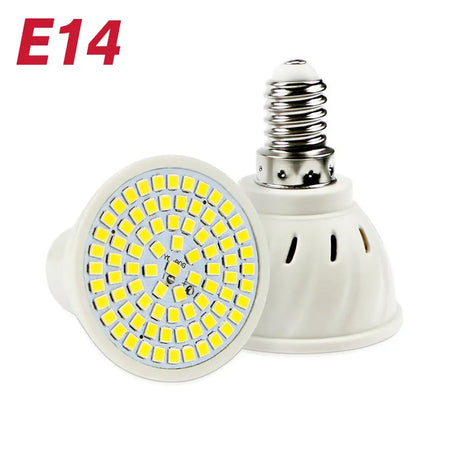 GU10 E27 E14 Lampasas LED Bulb 220V 240V Bombillas LED Lamp 48 60 80 LED Spotlight 2835 SMD Lampasas light