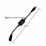 LED Strip Touch Dimmer Brightness Control LED Dimmer Switch 1keys Dimmer 12V-24V Light Switch Adjustment 3528 5050 5630