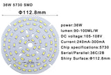 5pcs/lot LED SMD Chip 3W 7W 12W 18W 24W 36W 5730 Brightness Light Board For led bulb led downlight