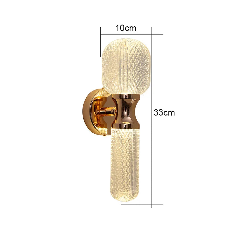 Modern Luxury LED Wall Sconce - Creative Bedside & Living Room Background Light