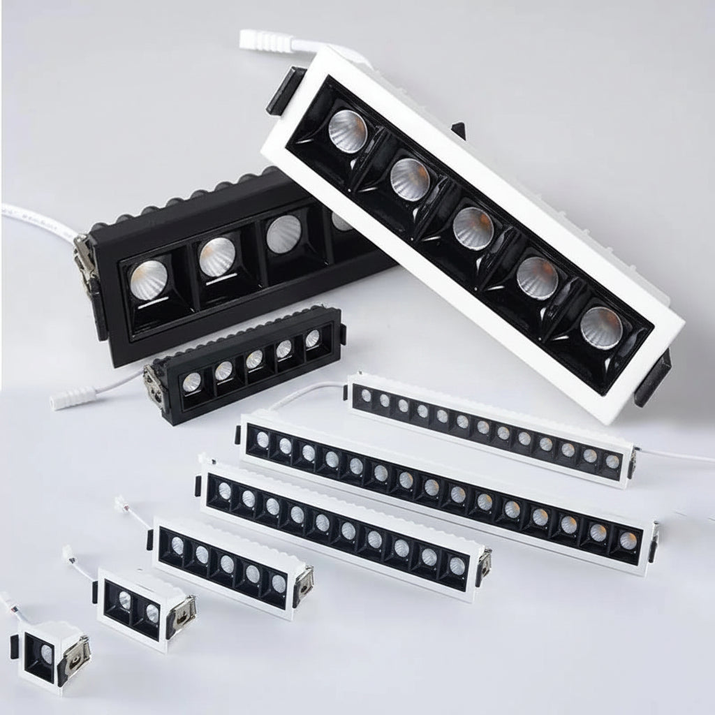 Dimmable Recessed Linear LED Downlight - 2W 4W 6W 10W 20W 30W