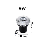 Waterproof led light garden underground 3W 5W 10W 15W IP68 Outdoor Buried Garden Path Spot Recessed Inground Lighting 220V DC12V