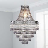 Plastic Large Acrylic Chandelier Shade 47cm Easy Fit Pendant Droplets Lamp Shade no Bulb (Without Light Cord Kit)
