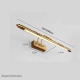 Waterproof Retro LED Bathroom Mirror Lamp - Vintage Metal Vanity Light Sconce