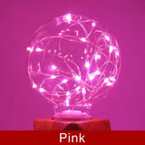 LED Edison String Light Bulb E27 A60 A80 G80 G95 Colorful RGB Lighting Copper Wire Bulb Home Decors Holiday Wedding Night Light