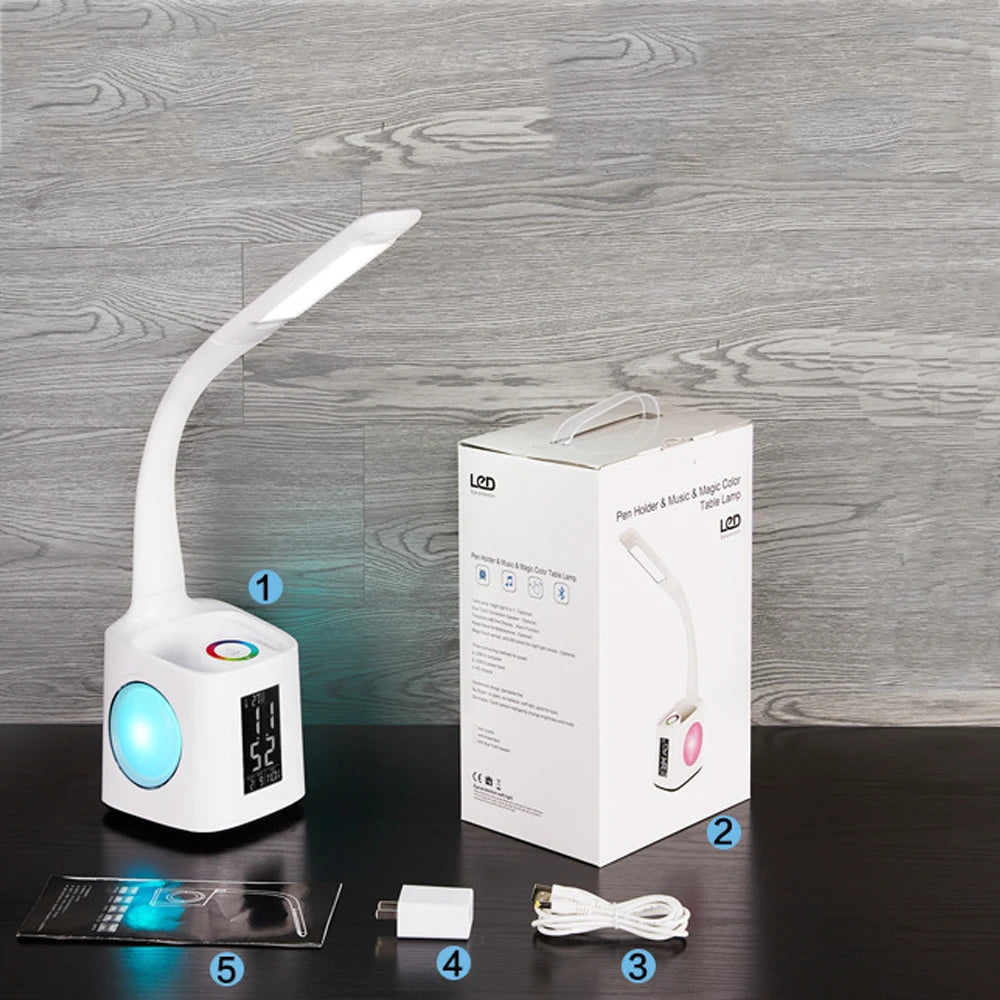 Led Button Night Light Usb Charging Book Clip Light Student Folding Plug-in Eye Protection Reading Lamp