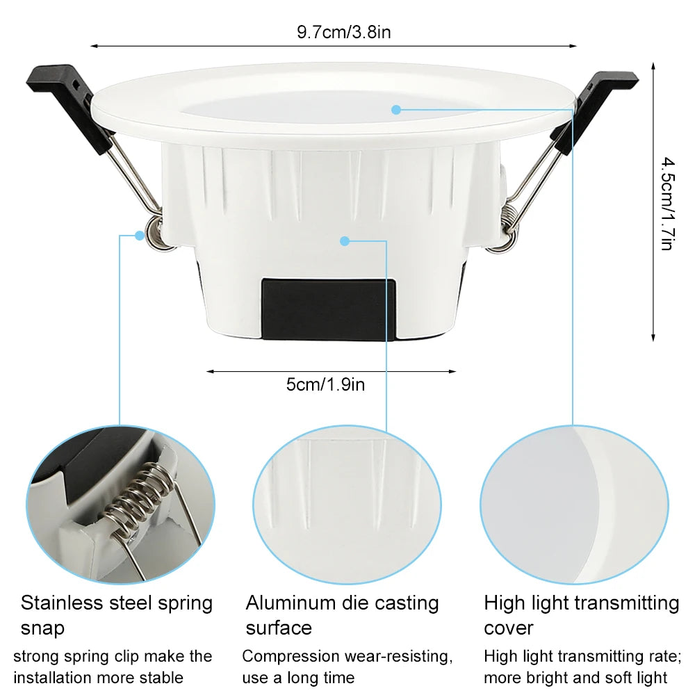 20X RGB Warm Cool White 3 in 1  LED Ceiling Lamp Down Light WIFI / Bluetooth Mesh /Touch Panel/APP/Voice Controller Timer Dimmer