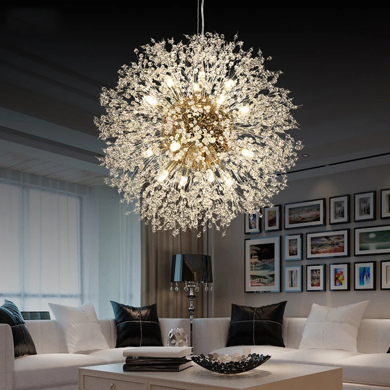 Modern Dandelion LED Lighting Pendant Lights Living Room Dining Room Bedroom pendant Lights Starry Fireball Lighting Fixtures