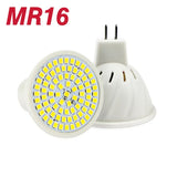 GU10 E27 E14 Lampasas LED Bulb 220V 240V Bombillas LED Lamp 48 60 80 LED Spotlight 2835 SMD Lampasas light