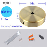 Black White Silver Bronze Ceiling Plate Wall Sconce Mount LED Base Vintage Pendant Lamp Disc Base Ceiling Canopy Free Shipping