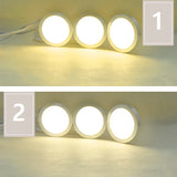 LED Under Cabinet Lamp DC12V 3W 5W Round Wardrobe Lighting Cupboard Lights Indoor Lighting for Under Kitchen Cabinet Home