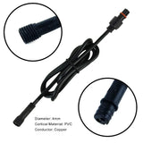 6-Pack 2-Pin Waterproof IP67 LED Extension Cables - 1 Meter (100cm) Male to Female DC Connector