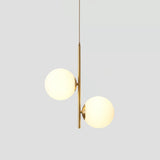 Modern simple Coppery Restaurant Pendant light luxury Bedside Nordic designer Creative personalized Acrylic ball G9 Hanging lamp