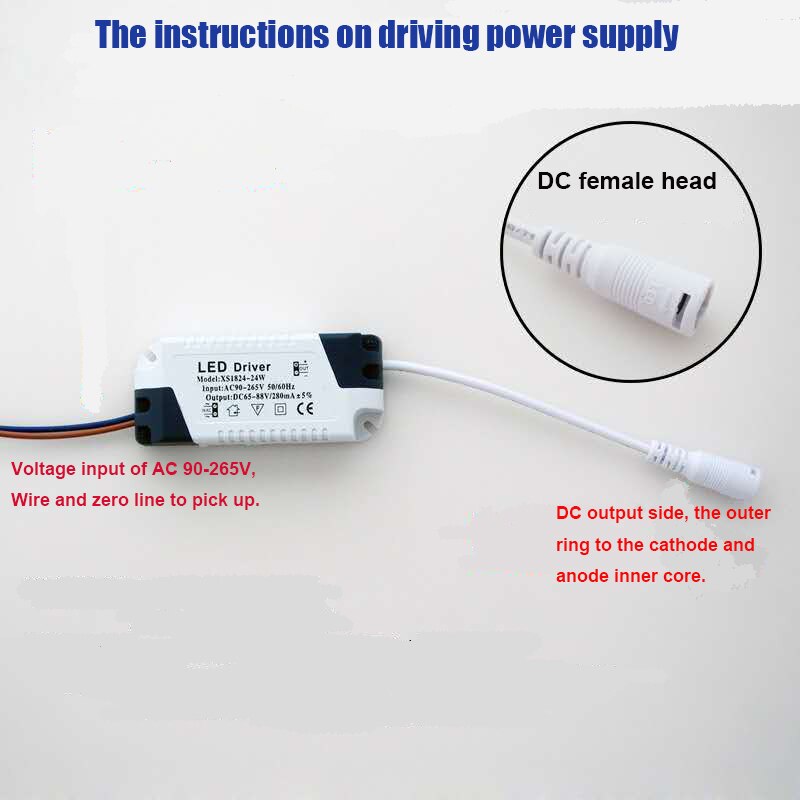 LED Driver 1-3W 4-7W 8-12W 13-18W 18-24W For LEDs Power Supply Unit AC90-265V Lighting Transformers For LED Power Lights