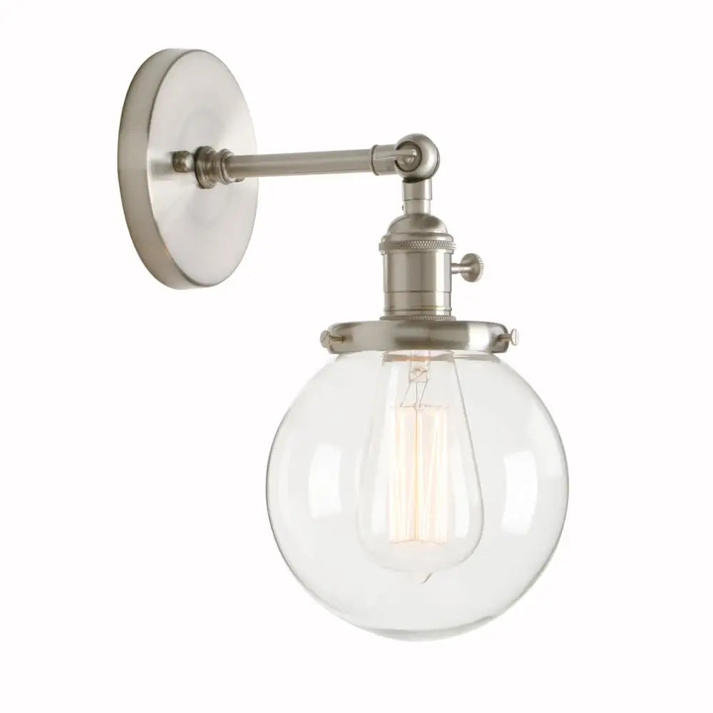  5.9'' Vintage Wall Lamp Modern Glass Wall Sconce Wall Lights Fixtures luminaire Loft Bedside Mirror Lamp Stair Lights