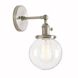  5.9'' Vintage Wall Lamp Modern Glass Wall Sconce Wall Lights Fixtures luminaire Loft Bedside Mirror Lamp Stair Lights