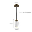 Modern Crystal ball LED Pendant lights Nordic Copper lighting bedroom bedside single head lights bar corridor small Hanging lamp