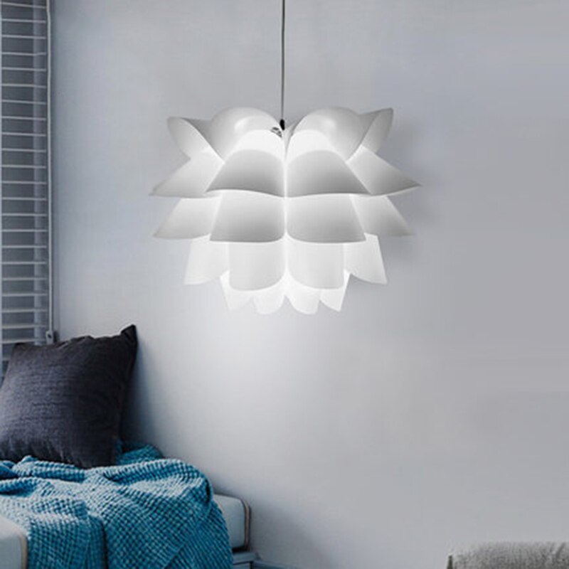 Modern Lotus Flower Lampshade Lamp Shade For Ceiling Pendant Light Home Decor Office Hotel Bar Decoration DIY (Self-Assembly)