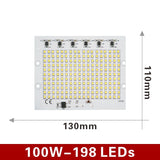 SMD 2835 LED Chip 100W 50W 30W 20W 10W Flood Light Beads AC 220V-240V Led Floodlight Lamp DIY For Outdoor Lighting Spotlight