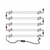 5pcs LED Tube Bar Light AC 220V - High Brightness 20cm-60cm Energy Saving