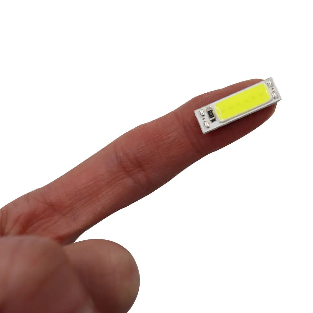 25x7mm COB LED Light  1W 3V LED Lamp Chip 25mm Super Tiny Bar Lights Warm Cold white for DIY Electronic products Signal Lighting