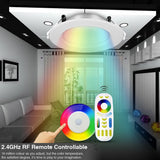 Smart RGB+CCT LED Downlight - Dimmable Color Changing Ceiling Panel (6W-25W)
