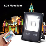 RGB LED Flood Light Outdoor (30W/50W/100W/150W/200W) AC85-265V - IP65 Waterproof Party & Neon Accent Light with Remote Control