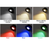 Dimmable 3W Small Led Downlights Recessed Mini Adjustable Cob Cabinet Spot Lights white Black Silver Hole Size 40-45mm