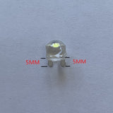 LED 8mm Straw Hat 20PCS 100PCS  Lamp Bead are White Cold Light 0.5W 0.75W  Big chips F8MM Hight Power Hat Light-emitting Diode