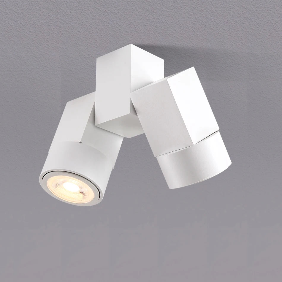 Surface Mounted Ceiling Downlight double spot LED lamps Replaceable GU10 Kitchen Living room Decor Square lamp Lighting for home