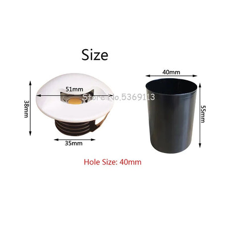 Led wall Lamp 3W Recessed Porch Pathway Step Stair Light AC 85-265V Indoor LED Spot Light Modern Home Decoration DC12V