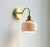 IWHD Ceramic Nordic Modern Wall Lamp Beside Pull China Switch Bathroom Mirror Stair Light Copper LED Wall Sconce Luminaria