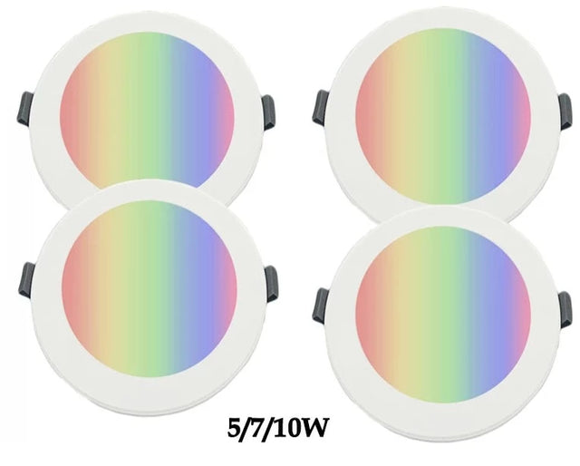  Smart LED Downlight RGBCW 5/7/10W Round Ceiling Lamp Spots Lights APP Smart Life With Alexa Google Home SmartThings