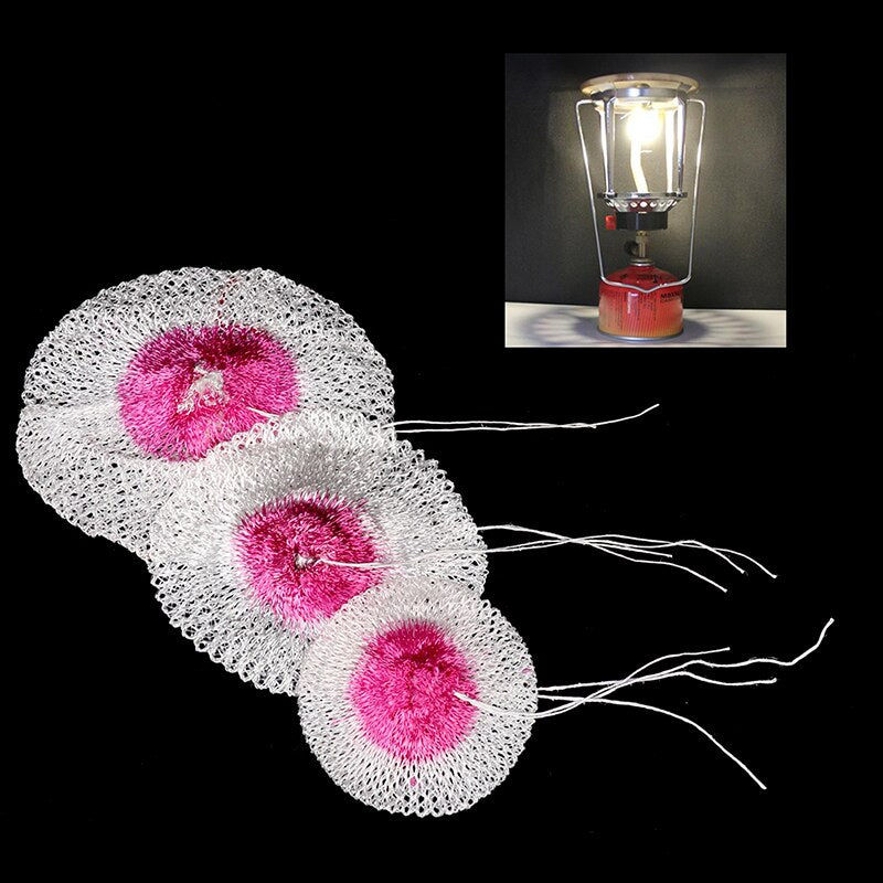 Gas Lantern Mantle Kerosene Gas Lamp Cover Durable Mesh Mantle 10pcs 65/85/100mm
