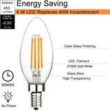 Vintage LED Filament Bulbs C7 C35 T20 G40 - 4W 6W Dimmable E14 E12 Decorative Ampoule