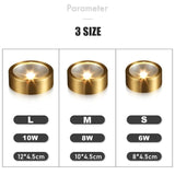 Full Copper 220V LED Ceiling Downlight Nordic Hallway Corridor Porch Surface Mounted Brass 6W 8W 10W Spot Light Fixture
